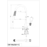 Vòi rửa bát nóng lạnh D&K DK1462501-C 2