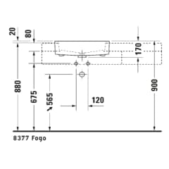 Ảnh Chậu rửa bán âm Duravit 0314550000 3