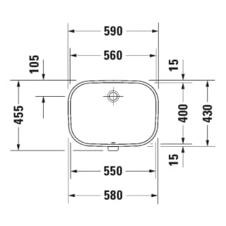 Ảnh Chậu rửa âm bàn Duravit 0338560000 2