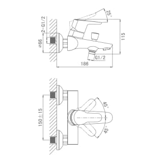 Ảnh Sen tắm nóng lạnh D&K DK901032 2