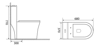 Ảnh Bồn cầu 1 khối Selta ST1888 2