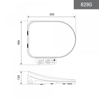 Ảnh Nắp bồn cầu thông minh DK-629G 2