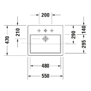 Ảnh Chậu rửa bán âm Duravit 0314550000 2