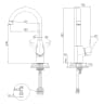 Vòi rửa bát nóng lạnh D&K DK901128 2