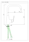 Vòi rửa bát nóng lạnh Jaquar COP-CHR-179BPMV 2