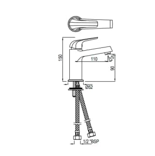 Ảnh Vòi chậu nóng lạnh Jaquar COP-CHR-001BPMV 2