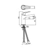 Vòi chậu nóng lạnh Jaquar COP-CHR-005BPMV 2