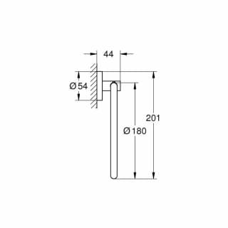 Ảnh Vòng treo khăn Grohe 40365001 2