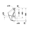 Bồn tiểu nam điện tử Duravit 2809310093 2