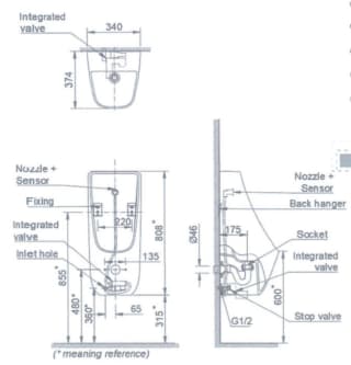 Ảnh Bồn tiểu nam Inax AU-468IR 2