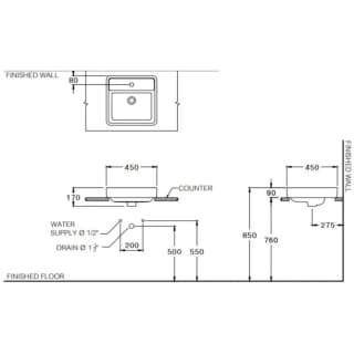 Ảnh Chậu rửa dương bàn Cotto C00381 MLG 2