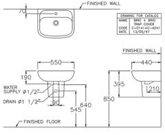 Ảnh Chậu rửa chân lửng Cotto C0141/C4241 2