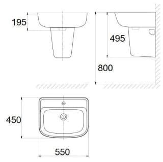 Ảnh Chậu rửa treo tường American Standard VF-0262 2