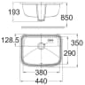 Chậu rửa âm bàn American Standard WP-0468 2