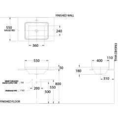 Ảnh Chậu rửa dương bàn Cotto C001017 2