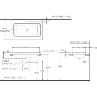 Ảnh Chậu rửa dương bàn Cotto C001027 2