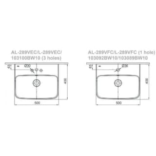 Ảnh Chậu rửa treo tường Inax AL-289V 3