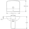 Chậu rửa treo tường JOMOO 12809-1/11P-I011 2