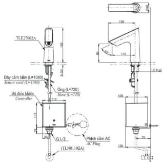 Ảnh Vòi chậu cảm ứng lạnh TOTO TLE27002V 2