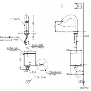 Ảnh Vòi chậu cảm ứng lạnh TOTO TLE28002V/TLE01502V/TLN01102A 2