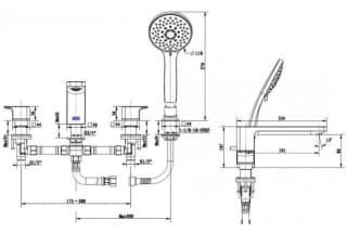Ảnh Vòi bồn tắm American Standard WF-1300BHG 2