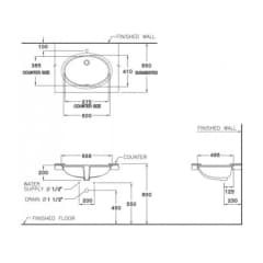 Ảnh Chậu rửa đặt bàn Cotto C0171 2