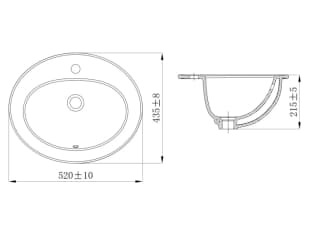 Ảnh Chậu rửa dương vành JOMOO 12497-1/11Z-I011 2