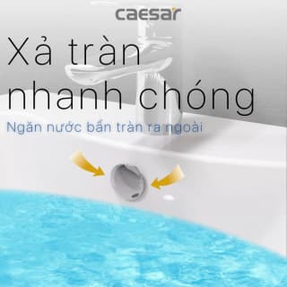Ảnh Chậu rửa treo tường Caesar LF5263 + PF2463 4