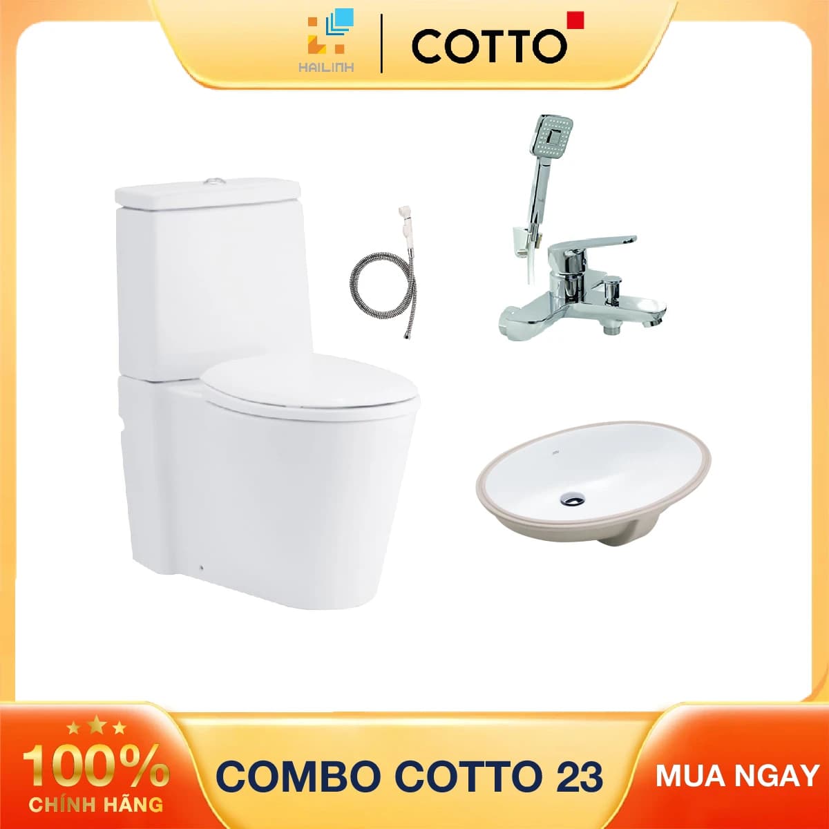 Combo thiết bị vệ sinh Cotto số 23