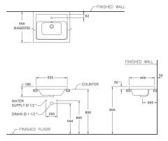 Ảnh Chậu rửa dương bàn Cotto C001057 2