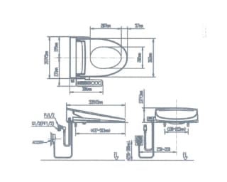 Ảnh Nắp rửa điện tử Inax CW-H20VN 2