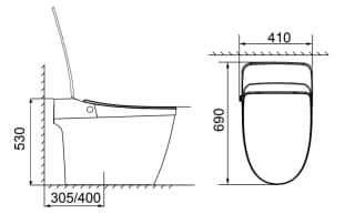 Ảnh Bồn cầu thông minh Selta BTM-383/393 2
