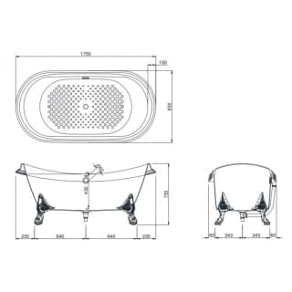 Ảnh Bồn tắm đặt sàn TOTO FBY1756PTGE 2