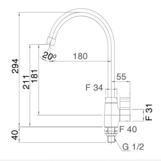 Ảnh Vòi rửa bát Inax SFV-21 2