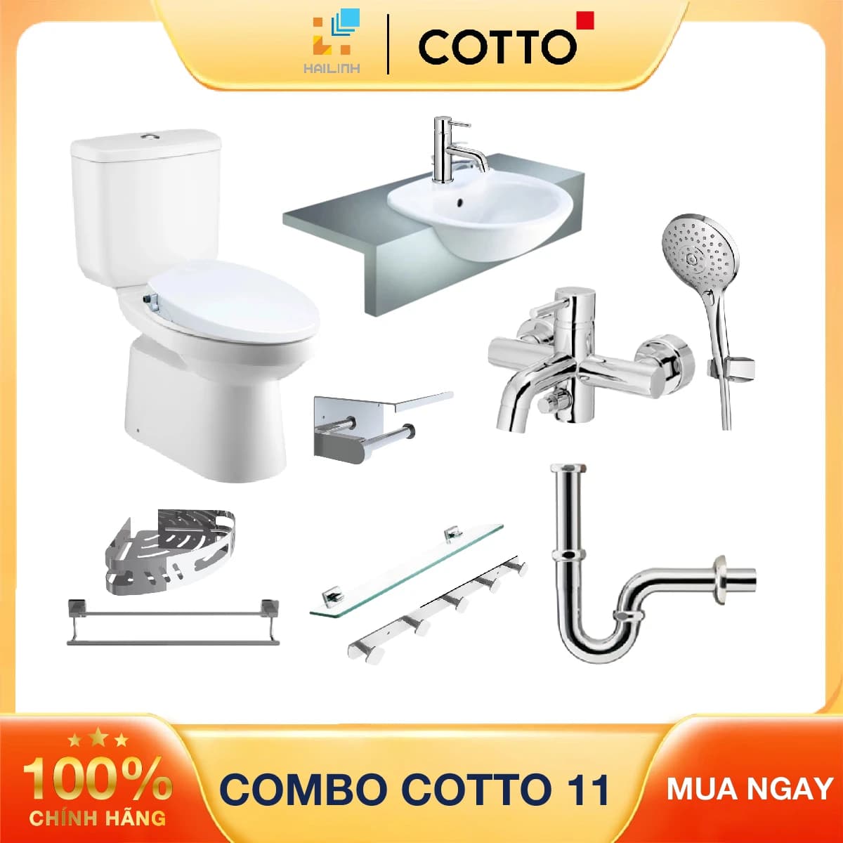 Combo thiết bị vệ sinh Cotto 11