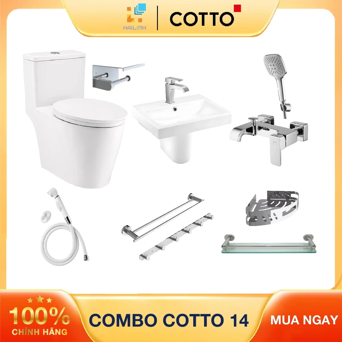 Combo thiết bị vệ sinh Cotto 14