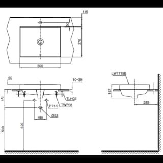 Ảnh Chậu rửa đặt bàn TOTO L1715 2