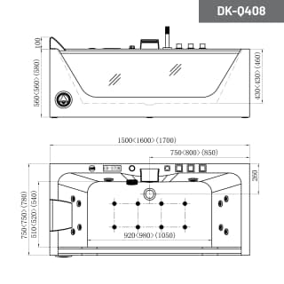 Ảnh Bồn tắm massage D&K DK-Q408 2