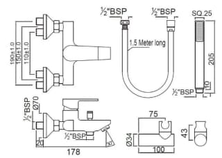 Ảnh Sen tắm nóng lạnh Jaquar ARI-CHR-39119SHKV 2