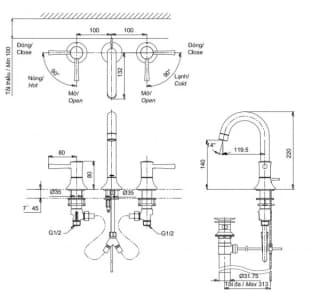 Ảnh Vòi chậu TOTO TLS02201BA 2