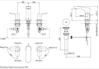 Ảnh Vòi chậu TOTO TLG01201BB 2