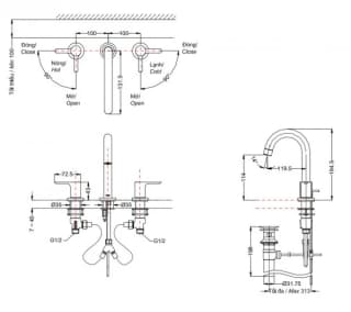 Ảnh Vòi chậu TOTO TLS01201BA 2