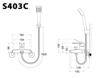 Ảnh Sen tắm Caesar S403C 2