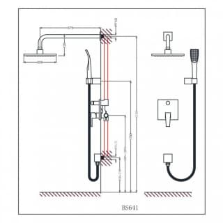 Ảnh Sen tắm âm tường Caesar BS659 2