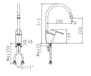 Ảnh Vòi bếp American Standard WF-5623 2