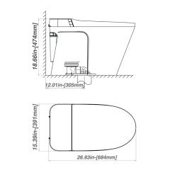 Ảnh Bồn cầu thông minh Viglacera V882F 7