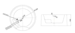 Ảnh Bồn tắm NOFER NG-3888 2