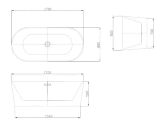 Ảnh Bồn tắm NOFER NG-1870 2