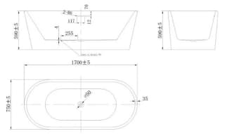 Ảnh Bồn tắm Nofer NG-1891-1500-PLUS 2