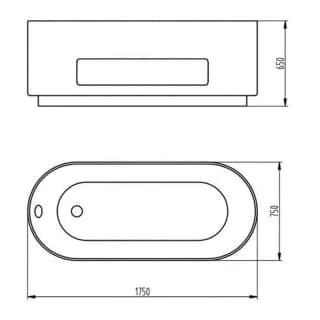 Ảnh Bồn tắm NOFER NL-601 Đỏ 2